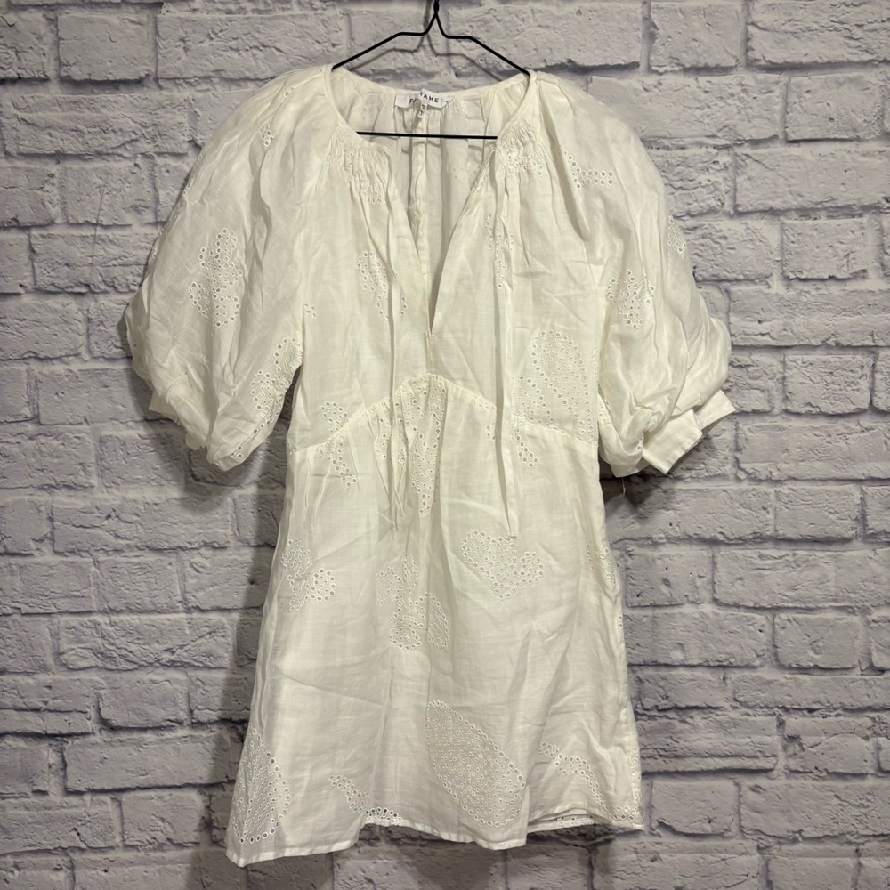 Frame Denim White Mini Dress - Picture 3 of 12